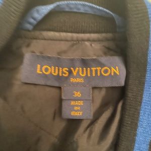 Louis Vuitton Embossed Monogram Zip-Up Jacket 1A9EPZ, Black, 36